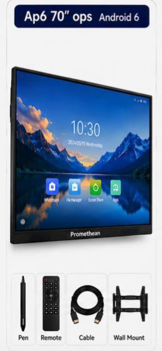 نمایشگر هوشمند پنل هوشمند اکتیوپنل پرومتین AP6 70 4k